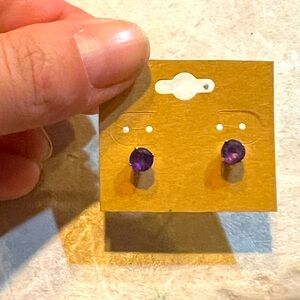 Genuine amethyst and 925 silver